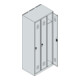 C+P Spind Classic PLUS, 3 Abteile, 1850x750x500mm, 7035/3003 Verschluss Sicherheits-Drehriegel 3 Garderobenhaken-4