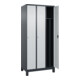C+P Spind Classic PLUS 3 Abteile 1950 x 900 x 500 mm anthrazitgrau/lichtgrau