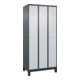 C+P Spind Classic PLUS 3 Abteile 1950 x 900 x 500 mm anthrazitgrau/lichtgrau