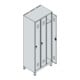 C+P Spind Classic PLUS 3 compartiments 1950 × 750 × 500 mm Anthracite/Gris clair