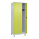C+P Spind Classic PLUS 3 compartiments 1950 × 750 × 500 mm gris/vert