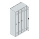 C+P Spind Classic PLUS, 4 Abteile, 1850x1000x500mm, 7035/2004 Verschluss Sicherheits-Drehriegel 3 Garderobenhaken-4