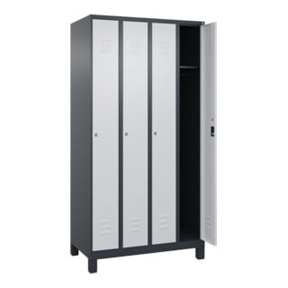 C+P Spind Classic PLUS 4 Abteile 1950 x 1000 x 500 mm 7016/7035