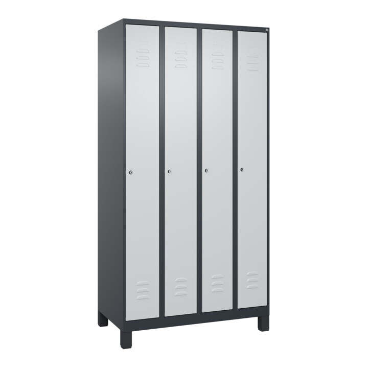 C+P Spind Classic PLUS 4 Abteile 1950 x 1000 x 500 mm 7016/7035