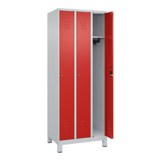 C+P Spind Classic PLUS Armoire 3 compartiments 1950 x 750 x 500 mm 7035/3020