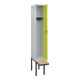C+P Spind Classic PLUS, Bank, 1 Abteil, 2120x300x815mm, 7035/0024 Verschluss Zylinderschloss 3 Garderobenhaken   Sitzbanktyp auskragend-2