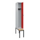 C+P Spind Classic PLUS, Bank, 1 Abteil, 2120x300x815mm, 7035/3020 Verschluss Sicherheits-Drehriegel 3 Garderobenhaken   Sitzbanktyp untergebaut-5