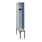C+P Spind Classic PLUS, Bank, Sicherheits-Drehriegel, 3 Garderobenhaken, untergebaut-2