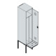 C+P Spind Classic PLUS, Bank, 1 Abteil, 2120x400x815mm, 7016/7035 Verschluss Sicherheits-Drehriegel 4 Garderobenhaken Trennwand mittig  Sitzbanktyp auskragend-2
