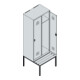 C+P Spind Classic PLUS, Bank, 2 Abteile, 2120x800x815mm, 7035/0024 Verschluss Sicherheits-Drehriegel 4 Garderobenhaken   Sitzbanktyp untergebaut-4