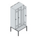 C+P Spind Classic PLUS, Bank, 3 Abteile, 2120x900x815mm, 7016/7016 Verschluss Zylinderschloss 4 Garderobenhaken Trennwand mittig  Sitzbanktyp untergebaut-2