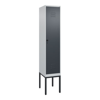 C+P Spind Classic PLUS, Gestell, Sicherheits-Drehriegel, 4 Garderobenhaken
