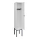 C+P Spind Classic PLUS, Gestell, 1 Abteil, 2120x400x500mm, 9016/9016 Verschluss Sicherheits-Drehriegel 4 Garderobenhaken-5
