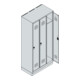 C+P Spind Classic PLUS, Sockel, 3 Abteile, 1950x900x500mm, 9016/9016 Verschluss Zylinderschloss 3 Garderobenhaken-5