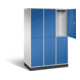 C+P Spind doppelstöckig XL Intro, H1950xB1220xT590mm, Front Enzianblau, Korpus Lichtgrau (8270-303)-1
