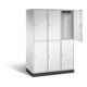 C+P Spind doppelstöckig XL Intro, H1950xB1220xT590mm, Front Lichtgrau, Korpus Lichtgrau (8270-303)-1