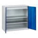 C+P Stahl-Flügeltürenschrank Serie 89, H1000xB1000xT500mm, 7035/5010
