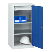 C+P Stahl-Flügeltürenschrank Serie 89, H1000xB100xT500mm, 7035/5010