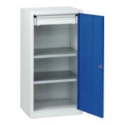 C+P Stahl-Flügeltürenschrank Serie 89, H1000xB100xT500mm, 7035/5010-2