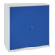 C+P Stahl-Flügeltürenschrank Serie 89, H1000xB100xT500mm, 7035/5010-4