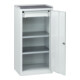 C+P Stahl-Flügeltürenschrank Serie 89, H1000xB100xT500mm, 7035/7035-2