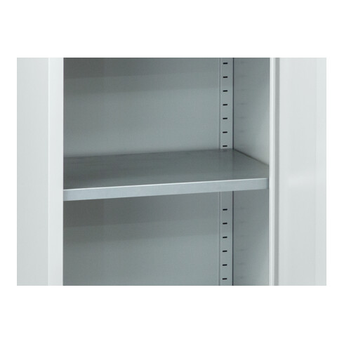 C+P Stahl-Flügeltürenschrank Serie 89, H1000xB100xT500mm, 7035/7035