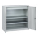 C+P Stahl-Flügeltürenschrank Serie 89, H1000xB100xT500mm, 7035/7035-2