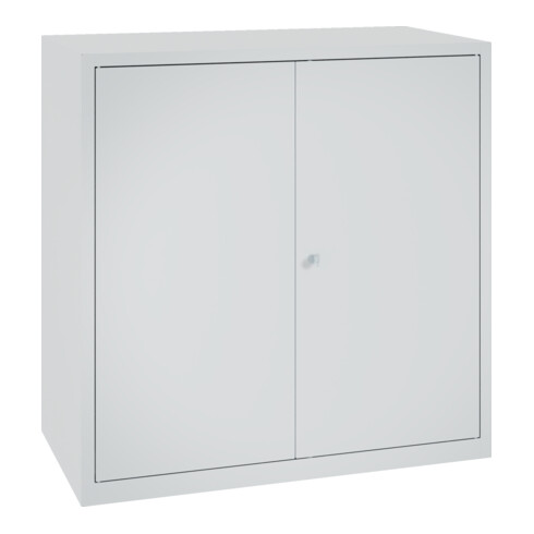 C+P Stahl-Flügeltürenschrank Serie 89, H1000xB100xT500mm, 7035/7035