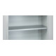 C+P Stahl-Flügeltürenschrank Serie 89, H1000xB100xT500mm, 7035/7035-5