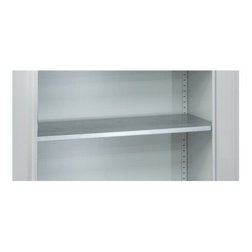 C+P Stahl-Flügeltürenschrank Serie 89, H1000xB100xT500mm, 7035/7035