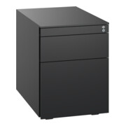 C+P Stahl-Rollcontainer, 563x430x581mm, 9005/9005