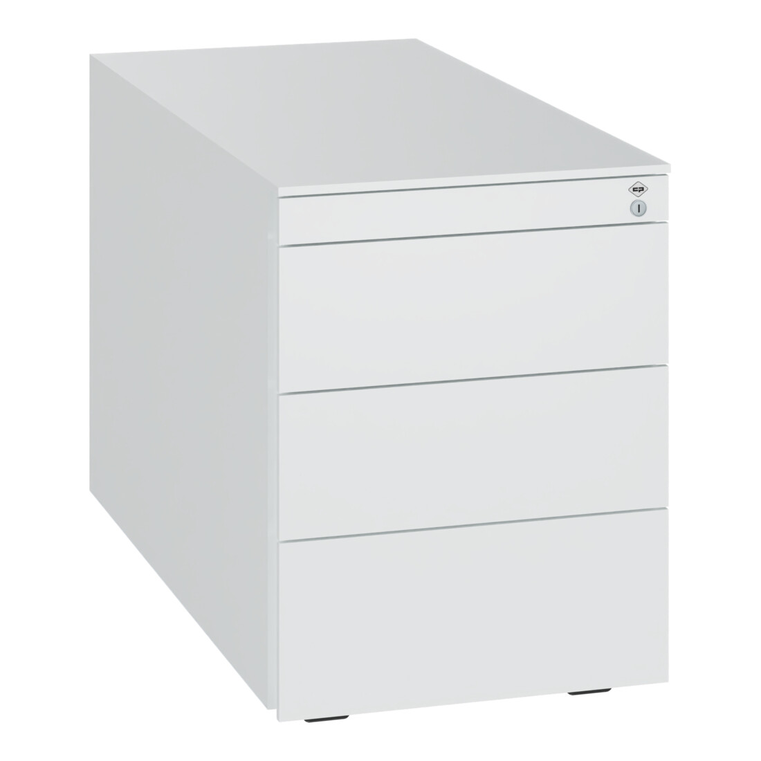 C+P Stahl-Rollcontainer, 563x430x781mm, 9010/9010 ; C + P Möbelsysteme