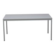 C+P Table à quatre pieds, table polyvalente, 750x1200x800mm, 7035/Décor gris clair