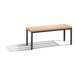 C+P Umkleidebank Basic, H420xB1000xT353mm Farbe Gestell Schwarzgrau
