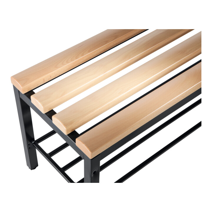 C+P Umkleidebank Basic, H420xB1000xT353mm Farbe Gestell Schwarzgrau
