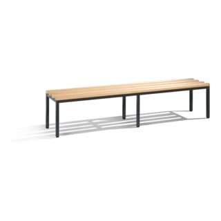 C+P Umkleidebank Basic, H420xB1960xT353mm Farbe Gestell Schwarzgrau