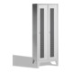 C+P Umkleidespind Classic auf Füßen 2 Abteile Front Lichtgrau Korpus Lichtgrau-1