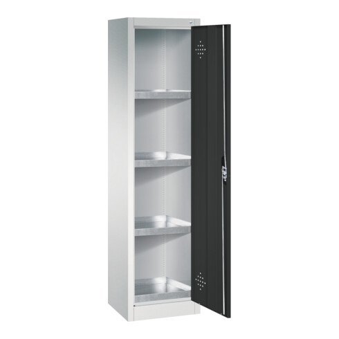 C+P Umweltschrank Acurado, 1950x502x500mm, 7035/7016
