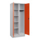 C+P Wäsche-/Kombispind Classic PLUS, Sockel, 2 Abteile, 1950x800x500mm, 7035/200 Verschluss Sicherheits-Drehriegel Front RAL 2004 Reinorange-2