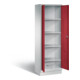 C+P Wäsche-Spind Classic, H1800xB610xT500mm, Front Rubinrot, Korpus Lichtgrau (8222-20B)-1