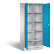 C+P Wäsche-Spind Classic, H1800xB810xT500mm, Front Lichtblau, Korpus Lichtgrau (8022-22B)