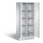 C+P Wäsche-Spind Classic, H1800xB810xT500mm, Front Lichtgrau, Korpus Lichtgrau (8022-22B)