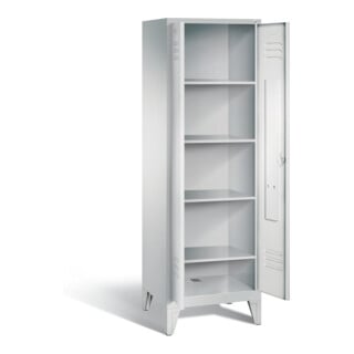 C+P Wäsche-Spind Classic, H1850xB610xT500mm, Front Lichtgrau, Korpus Lichtgrau (8212-20B)