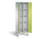 C+P Wäsche-Spind Classic, H1850xB610xT500mm, Front Viridingrün, Korpus Lichtgrau (8012-20B)-1
