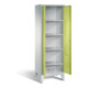 C+P Wäsche-Spind Classic, H1850xB610xT500mm, Front Viridingrün, Korpus Lichtgrau (8212-20B)-1