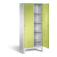 C+P Wäsche-Spind Classic, H1850xB810xT500mm, Front Viridingrün, Korpus Lichtgrau (8010-22B)-1