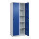 C+P Wäsche-Spind Classic PLUS, 2 Abteile, 1850x800x500mm, 7035/5010 Verschluss Zylinderschloss-5