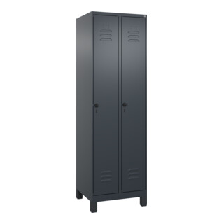 C+P Wäsche-Spind Classic PLUS, Füße, Sicherheits-Drehriegel