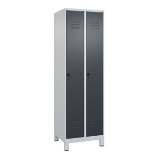 C+P Wäsche-Spind Classic PLUS, Füße, Sicherheits-Drehriegel