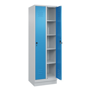 C+P Wäsche-Spind Classic PLUS, Sockel, Sicherheits-Drehriegel